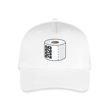 ANNÉE 2026 Papier toilette - Casquette de baseball bio Enfant - blanc - Devant
