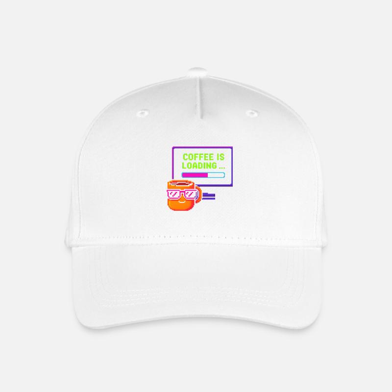 Coffee is loading - Kinder Bio Basecap - Weiß