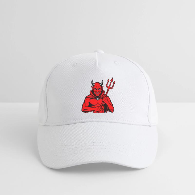 Devil Trident Satan Hell Evil Horns Horror Organic Kids’ Baseball Cap