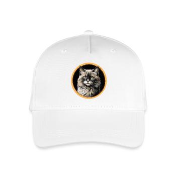 Ragdoll Cat Portrait - Organic Kids’ Baseball Cap - white - Front