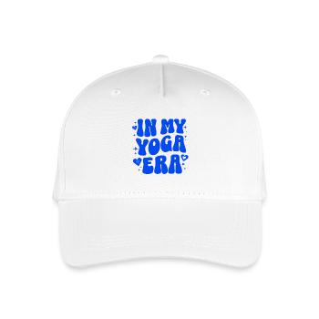 Yoga Geschenk Meditation Selfcare Achtsamkeit - Kinder Bio Basecap - Weiß - Vorne