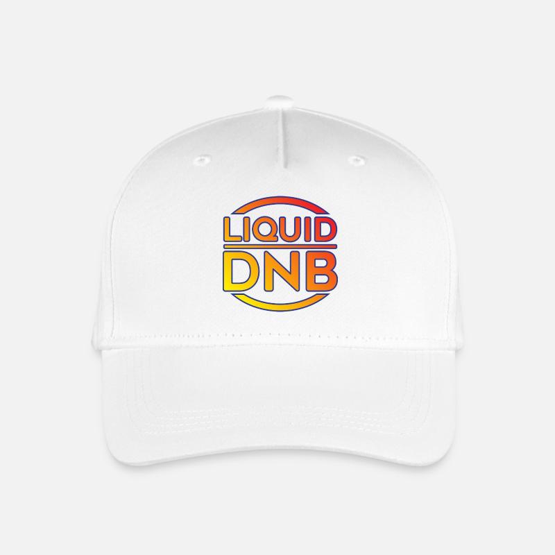 Liquid DNB Logo au néon - Casquette de baseball bio Enfant - blanc