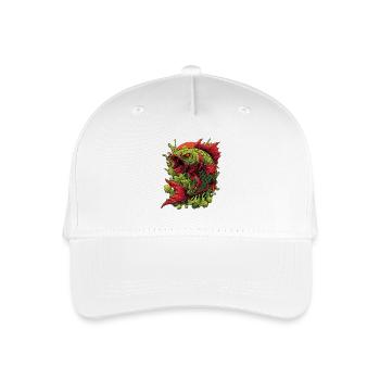 Smaragd-Koi-Wut-Spritzer - Kinder Bio Basecap - Weiß - Vorne