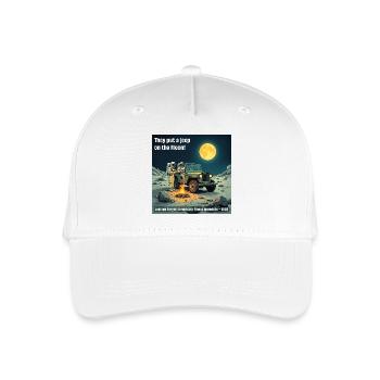 Mond Jeep Abenteuer 1969 - Kinder Bio Basecap - Weiß - Vorne