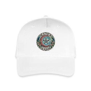 Heathen Season Circle Emblem - Organic Kids’ Baseball Cap - white - Front
