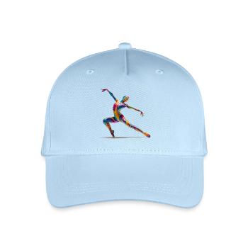 Explosion de couleurs danseuses en flux - Casquette de baseball bio Enfant - bleu clair - Devant