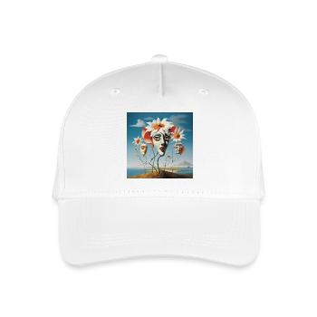 Blütenmasken Traum - Kinder Bio Basecap - Weiß - Vorne