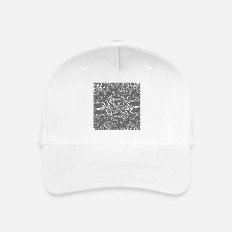 Grey-organic texture - Organic Kids’ Baseball Cap - white
