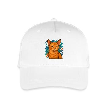 Illustration de chat mannois - Casquette de baseball bio Enfant - blanc - Devant
