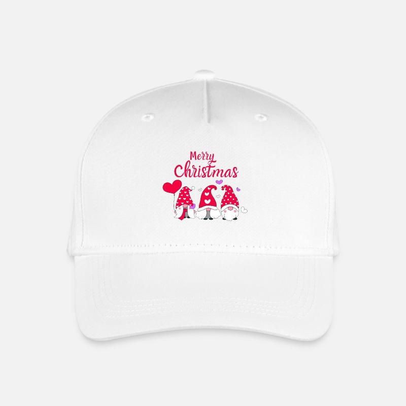 Mignons nains de Noël avec des cœurs - Casquette de baseball bio Enfant - blanc