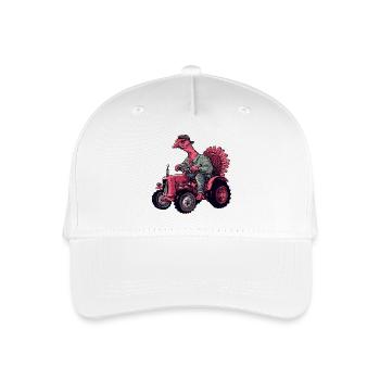 Éleveur de tracteurs à dinde - Casquette de baseball bio Enfant - blanc - Devant