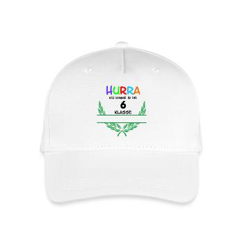HOURRA je suis le 6. Classe - Espace de noms - Casquette de baseball bio Enfant - blanc - Devant