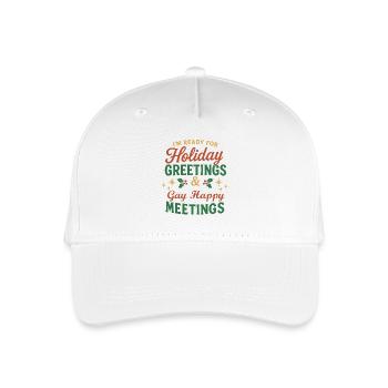 Salutations de Noël et Rencontres Joyeuses avec les Gay - Casquette de baseball bio Enfant - blanc - Devant