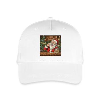 High-lige Weihnachten | Ho Ho Ho - Kinder Bio Basecap - Weiß - Vorne