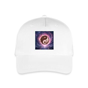 Das Yin-Yang-Gleichgewicht der Natur - Kinder Bio Basecap - Weiß - Vorne