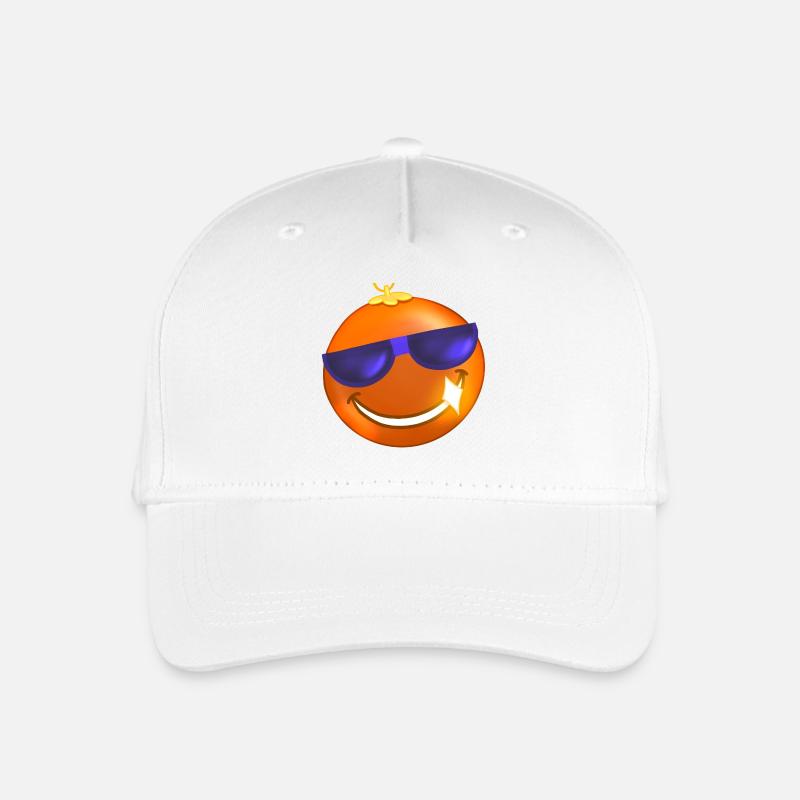 Orange Christmas Ball Sonnenbrille - Kinder Bio Basecap - Weiß