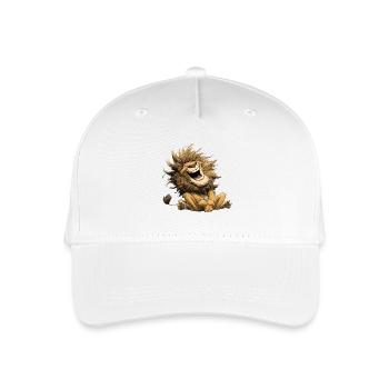 Laughing Lion Wildcat Funny Cheerful Humor - Organic Kids’ Baseball Cap - white - Front
