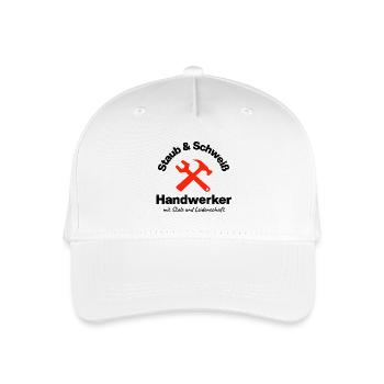 Poussière et sueur, véritable artisan, passion - Casquette de baseball bio Enfant - blanc - Devant