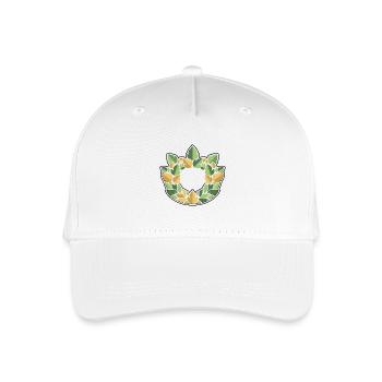 Blätterkranz Lorbeer Natur Wappen - Kinder Bio Basecap - Weiß - Vorne