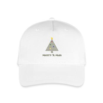 Merry X-Mas! - Organic Kids’ Baseball Cap - white - Front