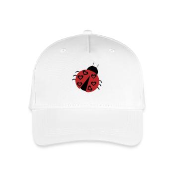 Marienkäfer - Kinder Bio Basecap - Weiß - Vorne
