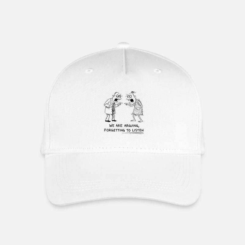 Débat et dialogue d’écoute - Casquette de baseball bio Enfant - blanc
