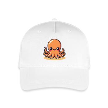 Cute Calamar Pieuvre souriante Kawaii - Casquette de baseball bio Enfant - blanc - Devant