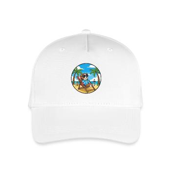 Vacances de plage Cool Dog Ambiance estivale - Casquette de baseball bio Enfant - blanc - Devant