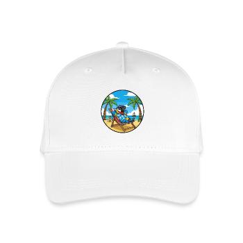 Cool Parrot Beach Vacation Summer Vibes - Kinder Bio Basecap - Weiß - Vorne