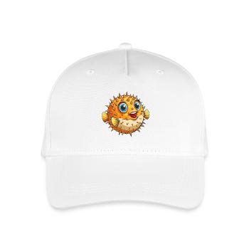Kugelfisch - Kinder Bio Basecap - Weiß - Vorne