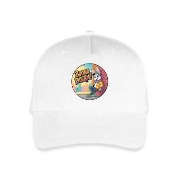 Frohes Oster, Stadtkaninchen - Kinder Bio Basecap - Weiß - Vorne