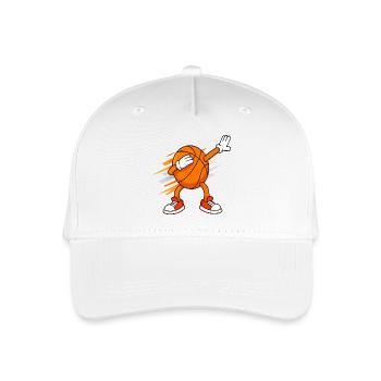 Basketball-Dabbing-Maskottchen lustige Sportarten - Kinder Bio Basecap - Weiß - Vorne