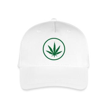 Cannabis – Weed – Legalisierung - Kinder Bio Basecap - Weiß - Vorne