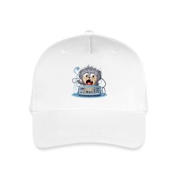 Cuddly Monster Boombox - Organic Kids’ Baseball Cap - white - Front