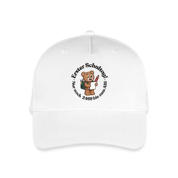 Premier jour d’école. 2469 jours avant la remise des diplômes du lycée - Casquette de baseball bio Enfant - blanc - Devant