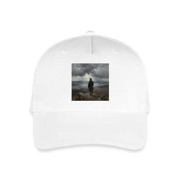 View of the Misty Mountains - Organic Kids’ Baseball Cap - white - Front