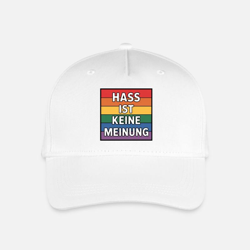 Hate is not an opinion - Antifa Tee - Organic Kids’ Baseball Cap - white