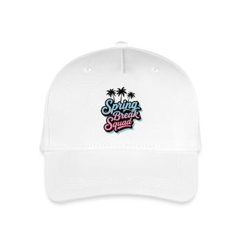 Spring Break Squad Palm Trees Tropical Holiday Party - Organic Kids’ Baseball Cap - white - Front