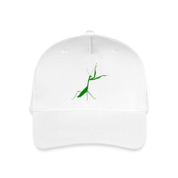 Gottesanbeterin grün - Kinder Bio Basecap - Weiß - Vorne