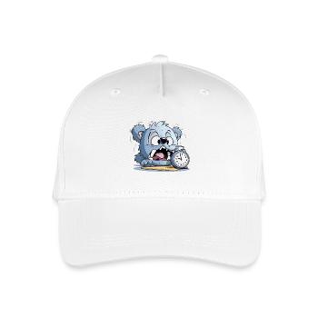 Zeitdruck-Pups Alarmuhr - Kinder Bio Basecap - Weiß - Vorne