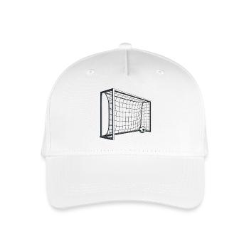 Soccer Goal Net Shot 3D - Organic Kids’ Baseball Cap - white - Front