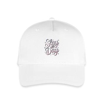 Slay All Day - Organic Kids’ Baseball Cap - white - Front