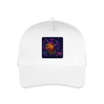 Capybara Einhorn Retro DJ - Kinder Bio Basecap - Weiß - Vorne
