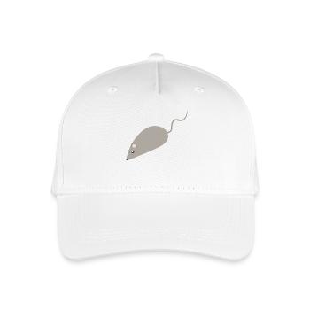 Croquis minimaliste de la souris grise - Casquette de baseball bio Enfant - blanc - Devant