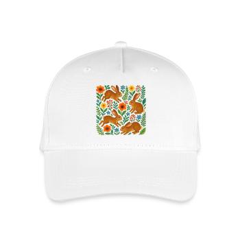 Lapins en fleurs à l’aquarelle - Casquette de baseball bio Enfant - blanc - Devant