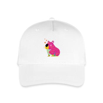 Glückliches Kapybara - Kinder Bio Basecap - Weiß - Vorne