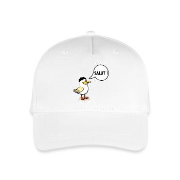 Möwenmütze Hi - Kinder Bio Basecap - Weiß - Vorne