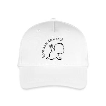 born as a dark soul - Organic Kids’ Baseball Cap - white - Front