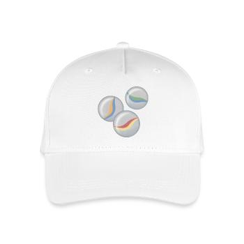 Circle Swings in Pastel Colors Marbles - Organic Kids’ Baseball Cap - white - Front