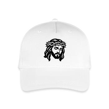 Jesus Christ Head - Organic Kids’ Baseball Cap - white - Front